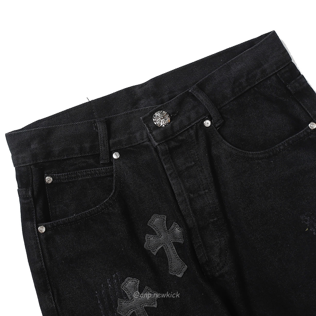 Chrome Hearts Black Cross Jeans (3) - newkick.vip